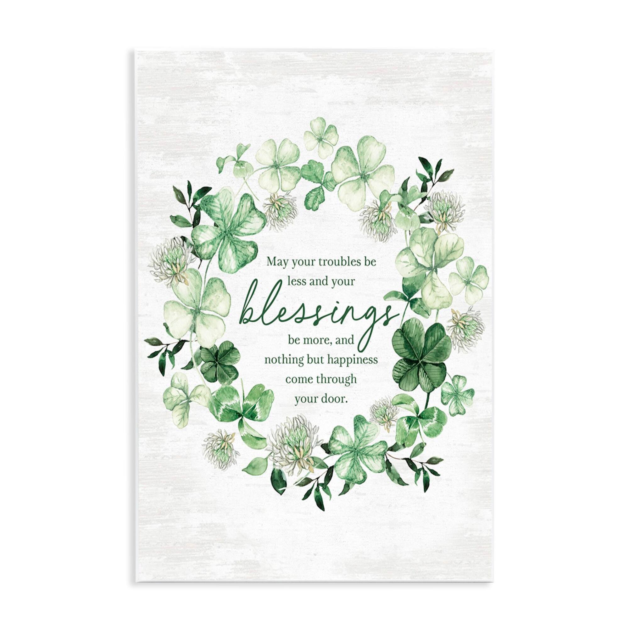 Stupell Industries Irish Proverb Wreath Wall Plaque Art